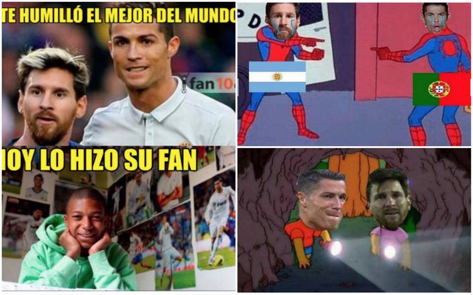 Los mejores memes con la foto de Messi y Ronaldo ante un tablero