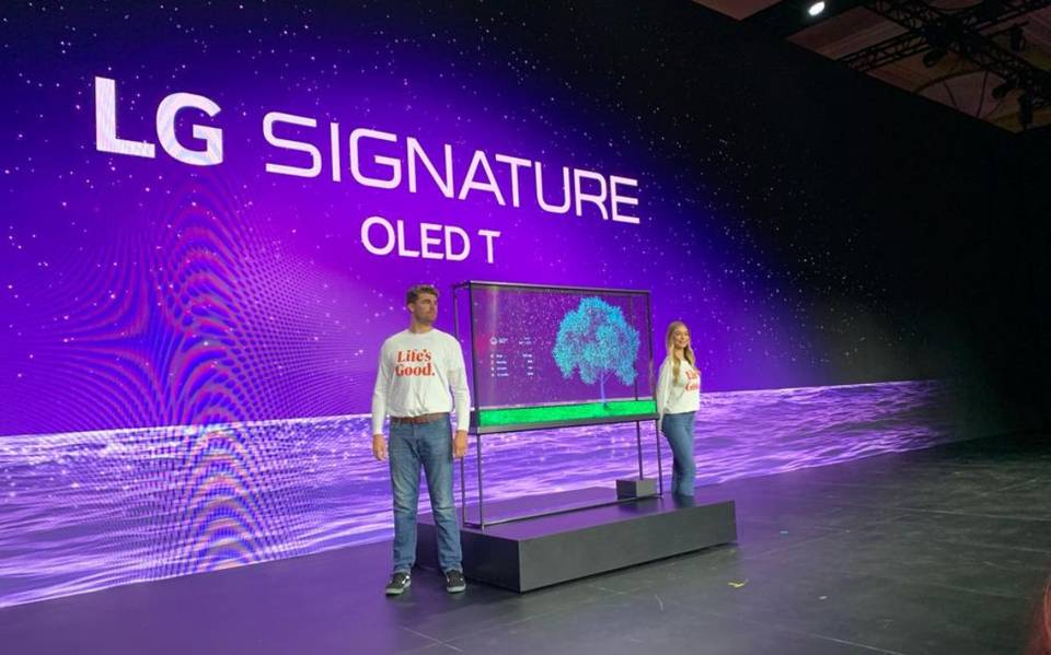 LG presenta un televisor transparente e inalámbrico en la Feria del CES -  Hola News