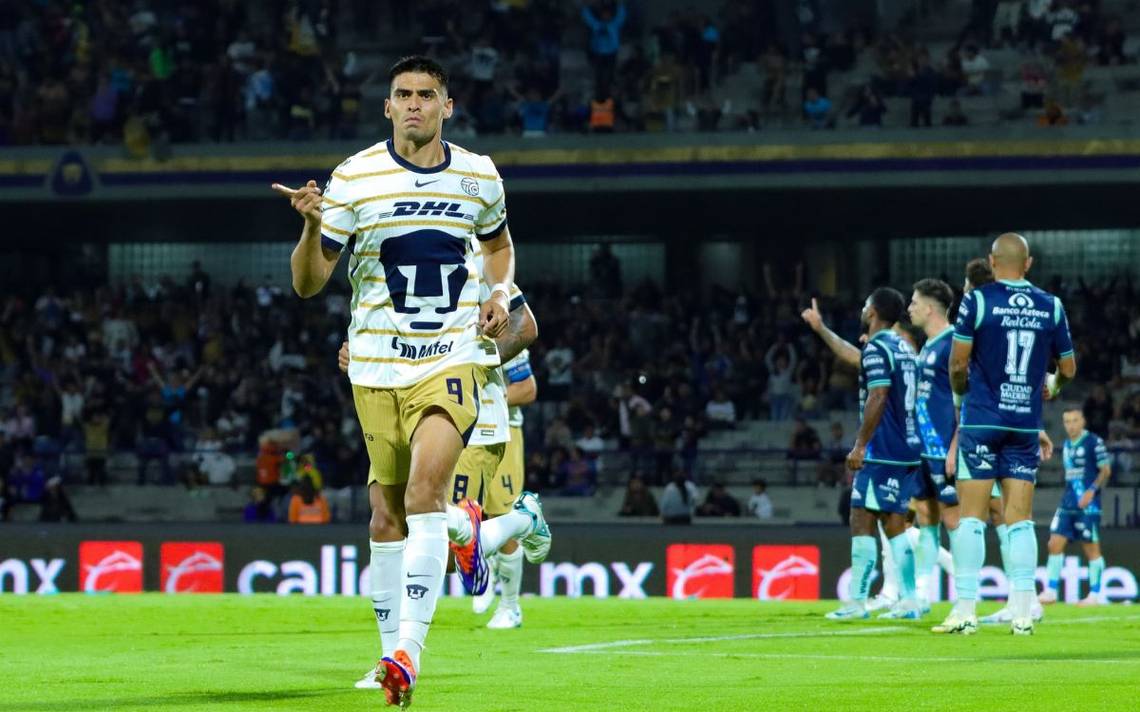 Pumas vence al Puebla por la mínima y Gustavo Lema salva su puesto por ahora