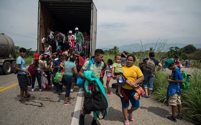 Salvadore os forman una nueva caravana migrante El Sol de M xico