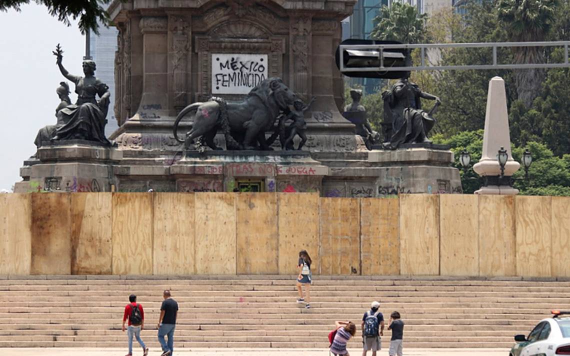 Blindan Angel De La Independencia Tras Ser Danado En Marcha De Mujeres El Sol De Mexico Noticias Deportes Gossip Columnas