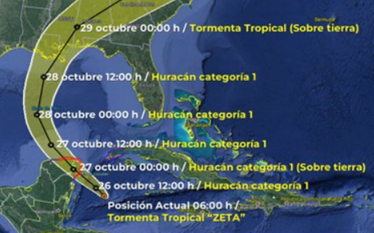 Tormenta Zeta está cerca de ser huracán; amenaza península de Yucatán - El  Sol de México | Noticias, Deportes, Gossip, Columnas