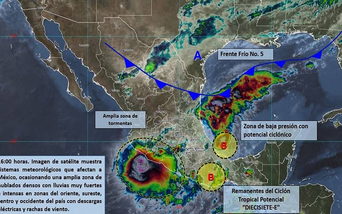 Clima Guerrero Colima Y Tabasco Oaxaca Veracruz Michoacan En Alerta