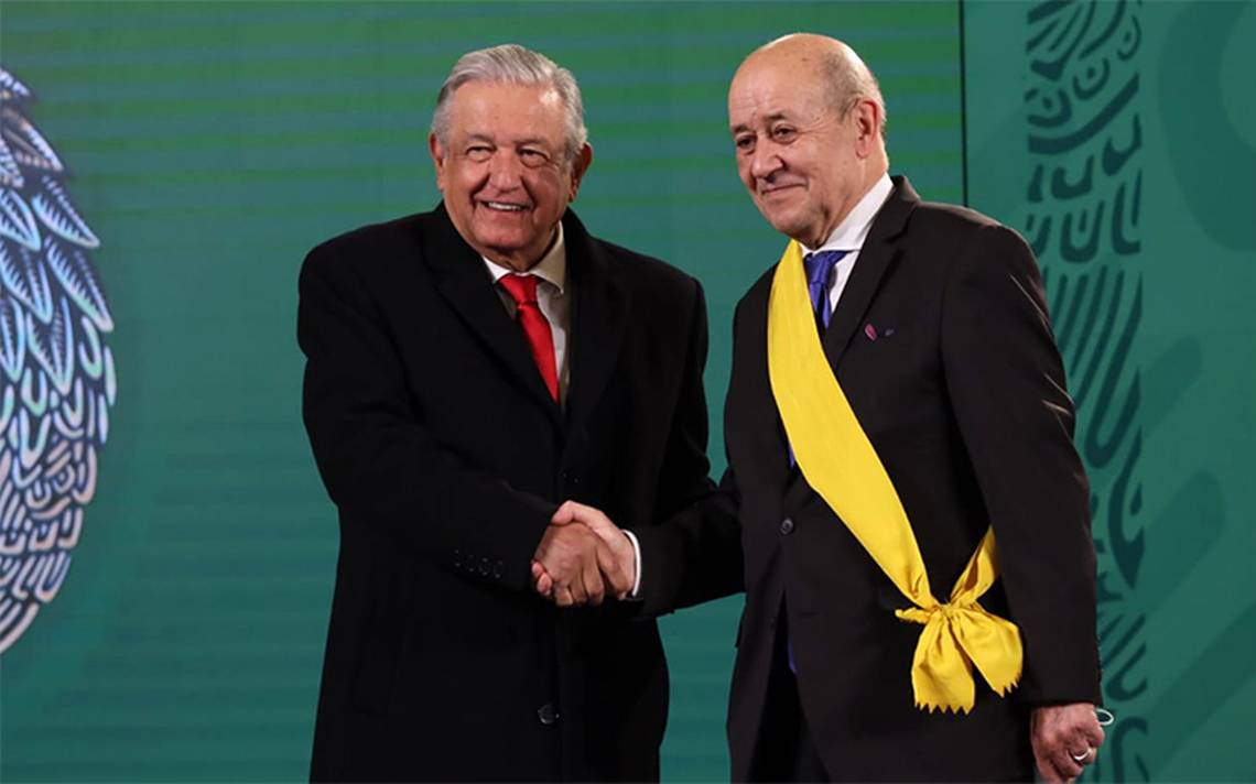 López Obrador remet au ministre français le prix Aztec Eagle – El Sol de México