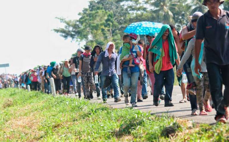 Entra cuarta caravana migrante salvadore os a Mexico El Sol de