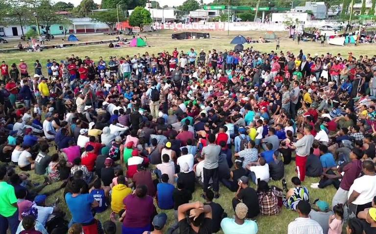 Migrantes de la caravana cuestionan el conteo de AMLO No somos