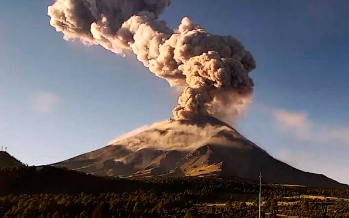 video Volcan Popocatépetl explosion Don Goyo alerta volcanica fase 3