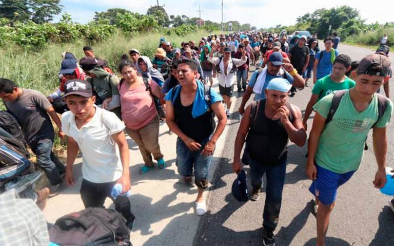 Entra cuarta caravana migrante salvadore os a Mexico El Sol de