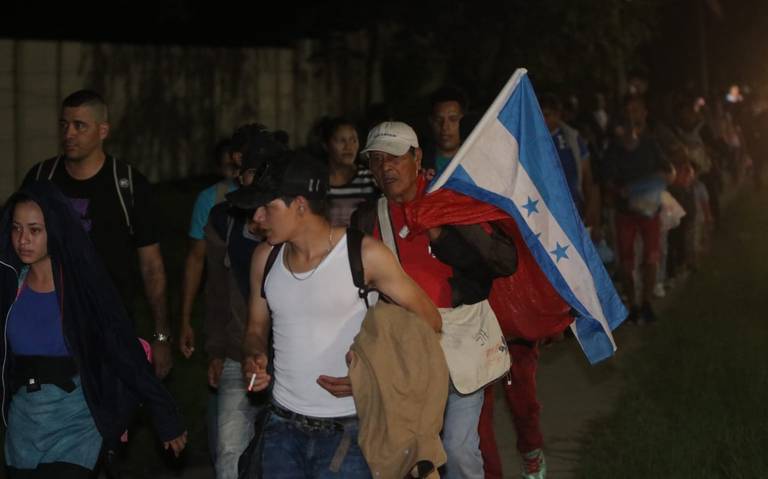 Galer a Inician nueva caravana migrante Honduras EU huyen pobreza