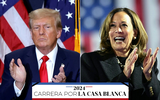 ¿Kamala Harris o Donald Trump? Esa es la pregunta que millones de estadounidenses encararon este 5 de noviembre. Foto: AFP