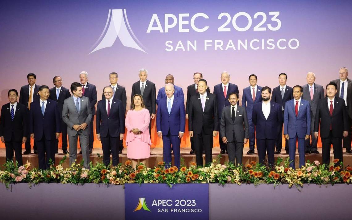 Biden, Boluarte y López Obrador posan en foto oficial de la APEC pese a