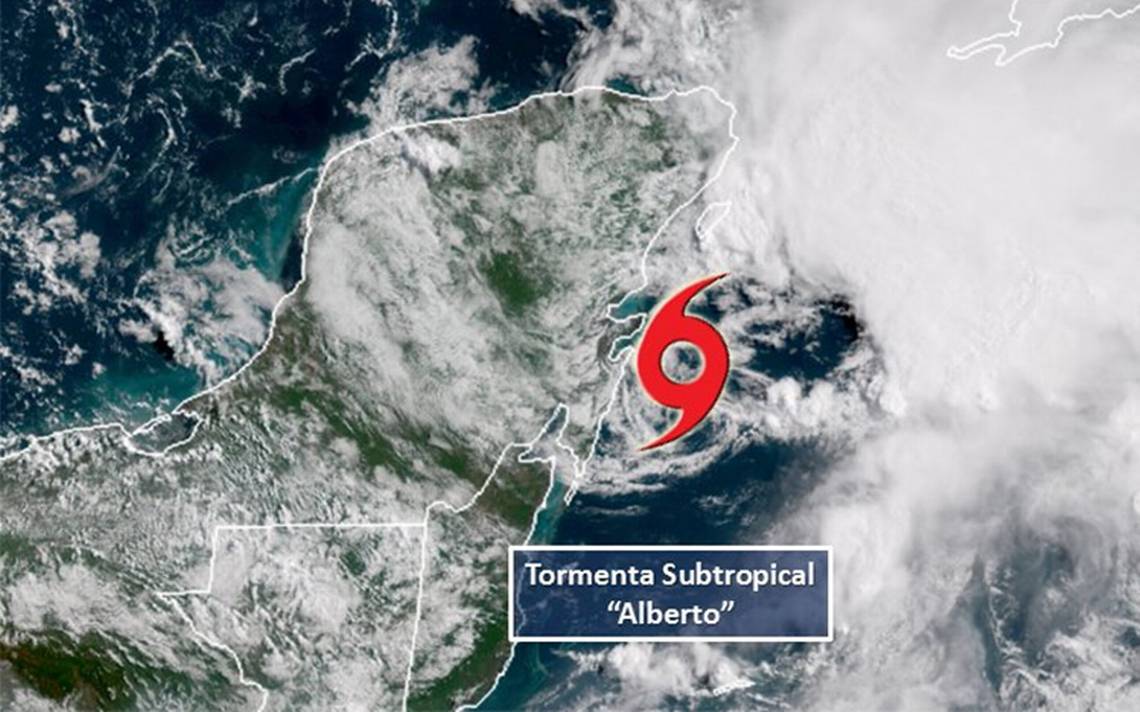 Se forma "Alberto", la primera tormenta de la temporada de huracanes en
