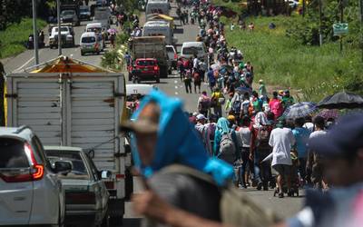 Honduras niega estar formando caravana madre Olga S nchez